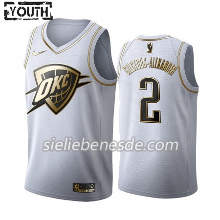 Kinder NBA Oklahoma City Thunder Trikot Shai Gilgeous-Alexander 2 Nike 2019-2020 Weiß Golden Edition Swingman